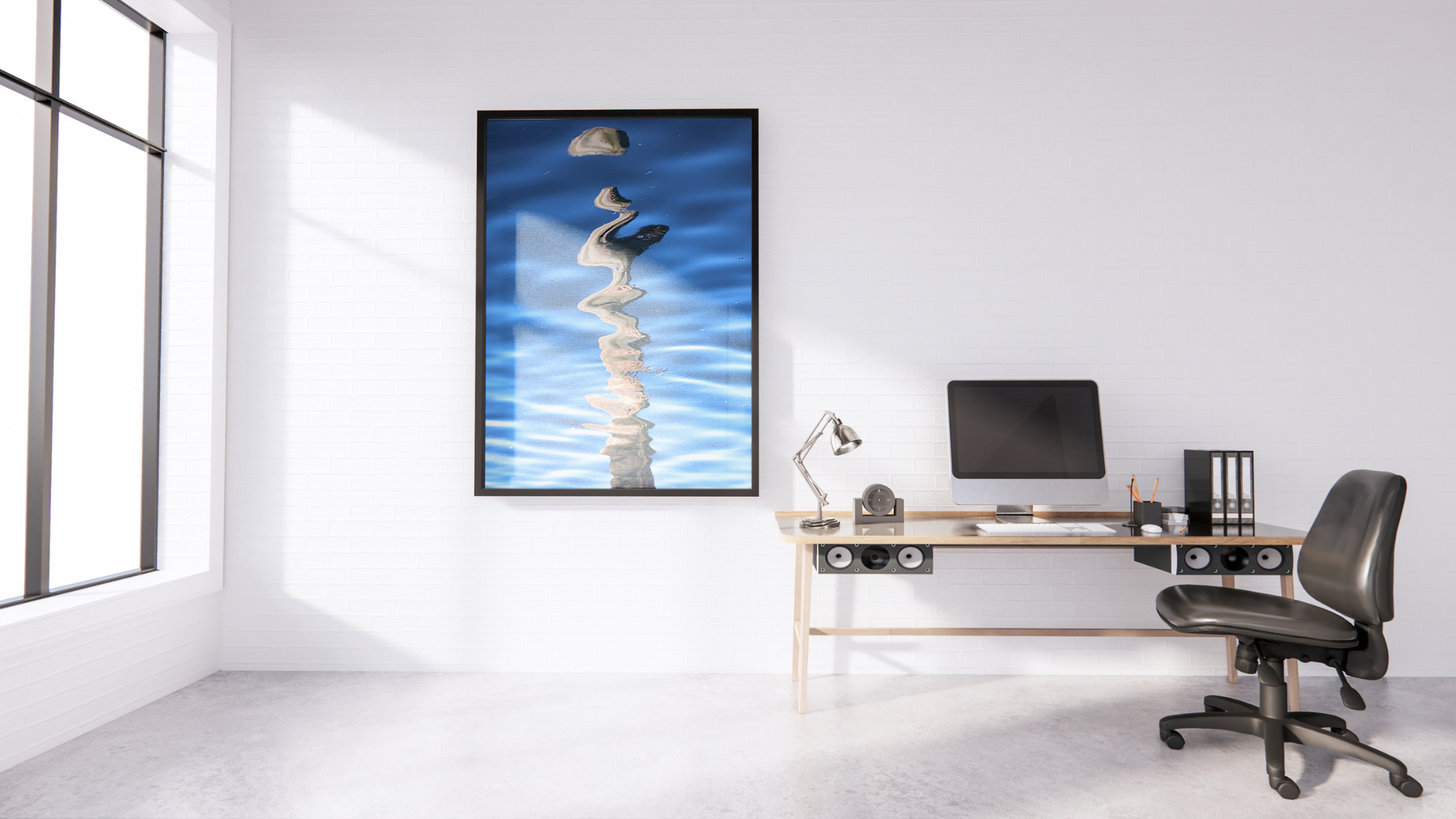 Reflections original abstract contextualised office art modern decor photo print by Blair Montague Drake